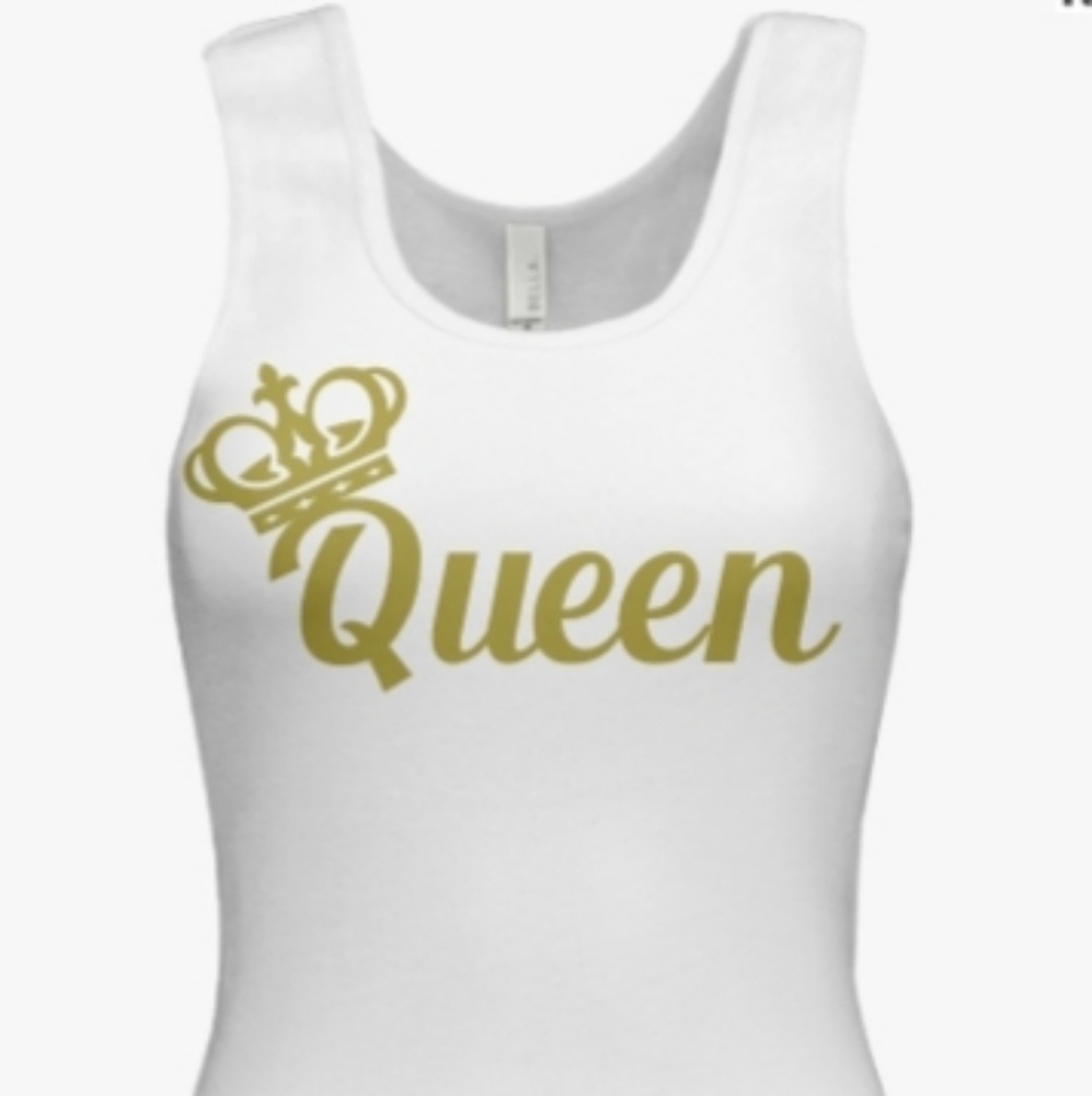 Crowned queen tank top